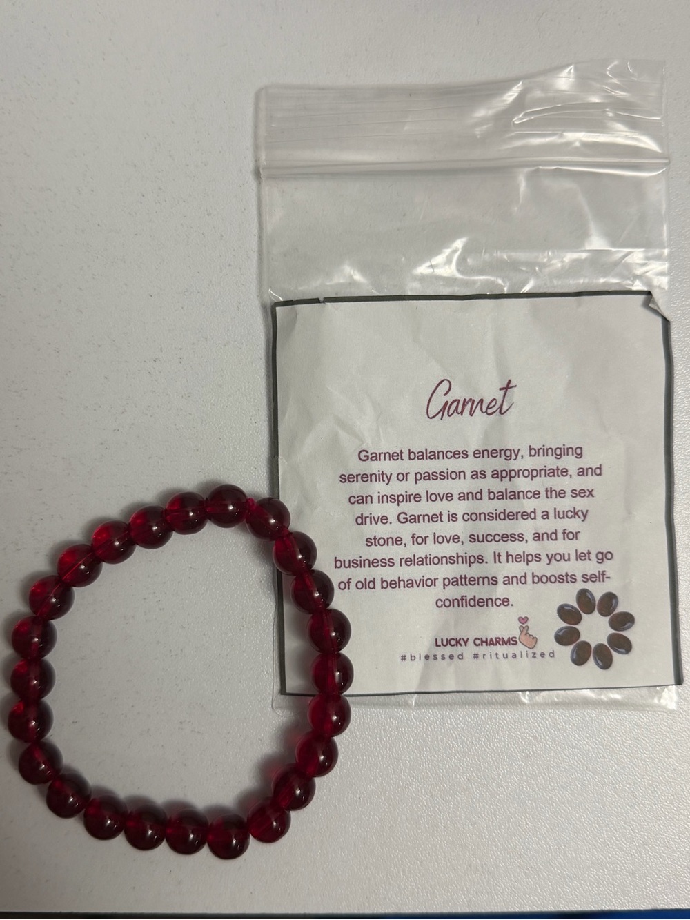 Lucky Charm “GARNET” Bracelet